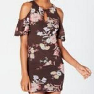 Material Girl Cold Shoulder Dress